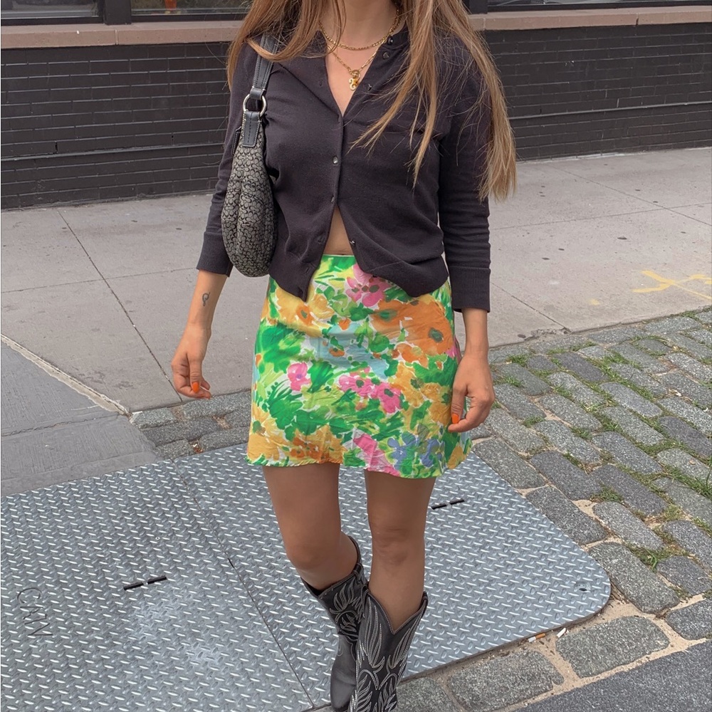 With Jean Daisy Skirt